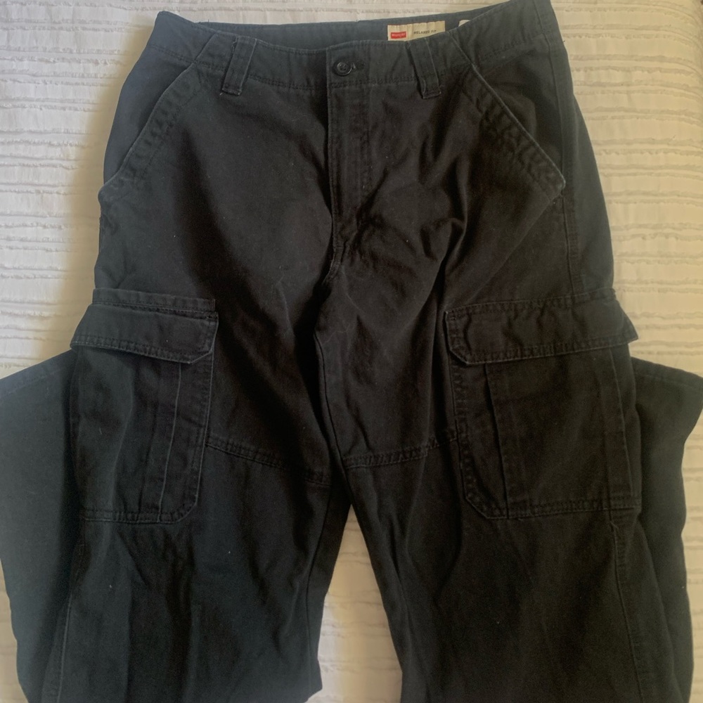 Black Wrangler Cargo Pants